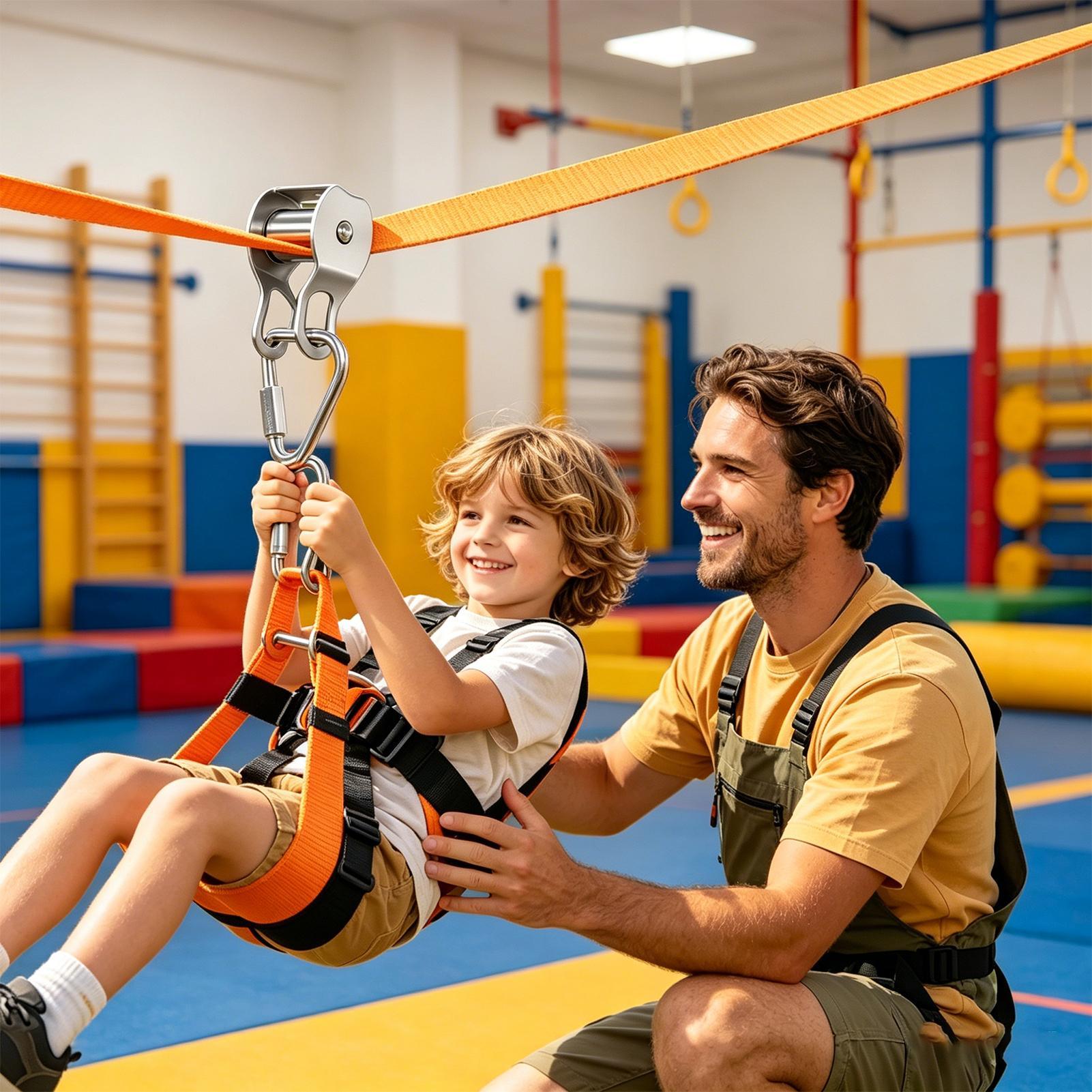 Kids Zip Toys - Permainan Zip Line untuk Anak-Anak, Mainan