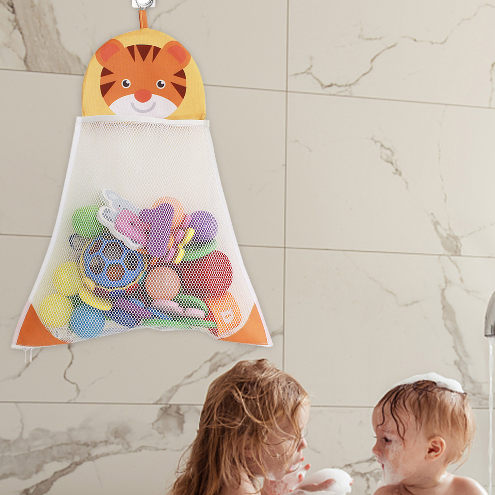 Kids Zip Toys - Jaring Penyimpanan Perlengkapan Mandi Bayi Desain