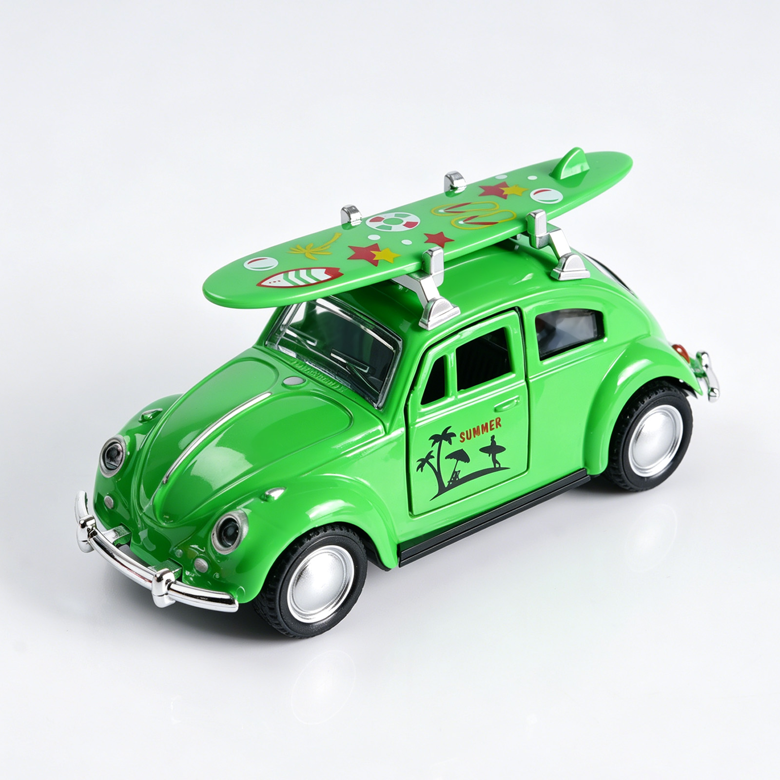 Kids Toys Car - Mobil Diecast Kumbang Hijau Retro, Model