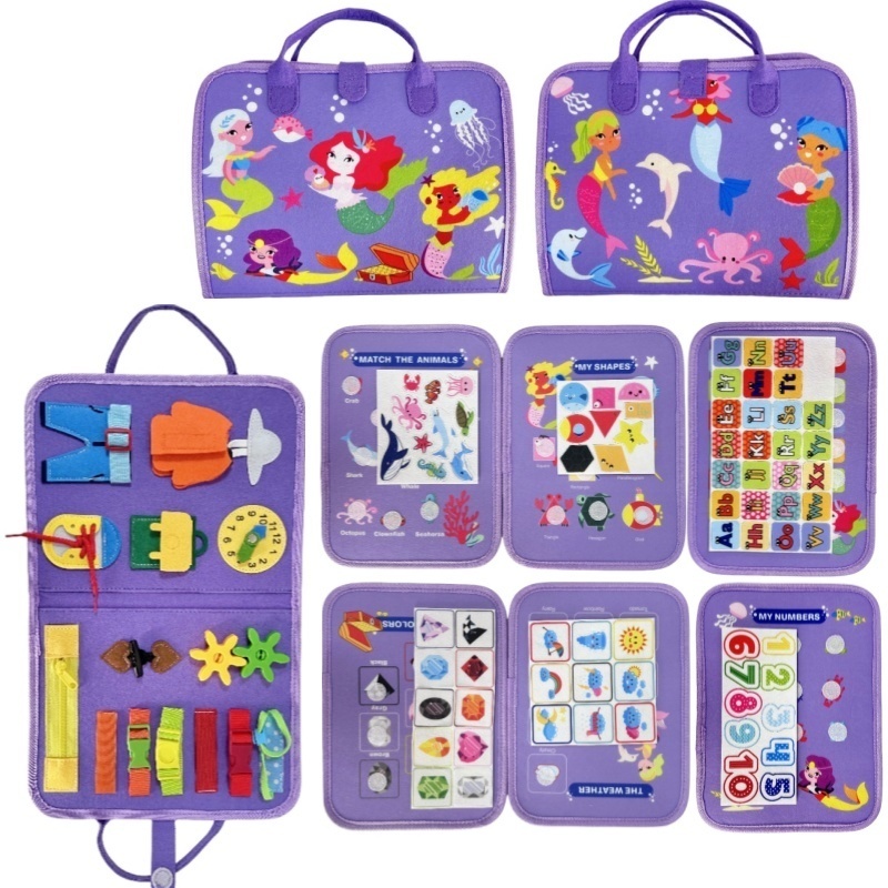 Papan Aktivitas Mermaid Felt Q - Kids Zip Toys ulasan dan harga