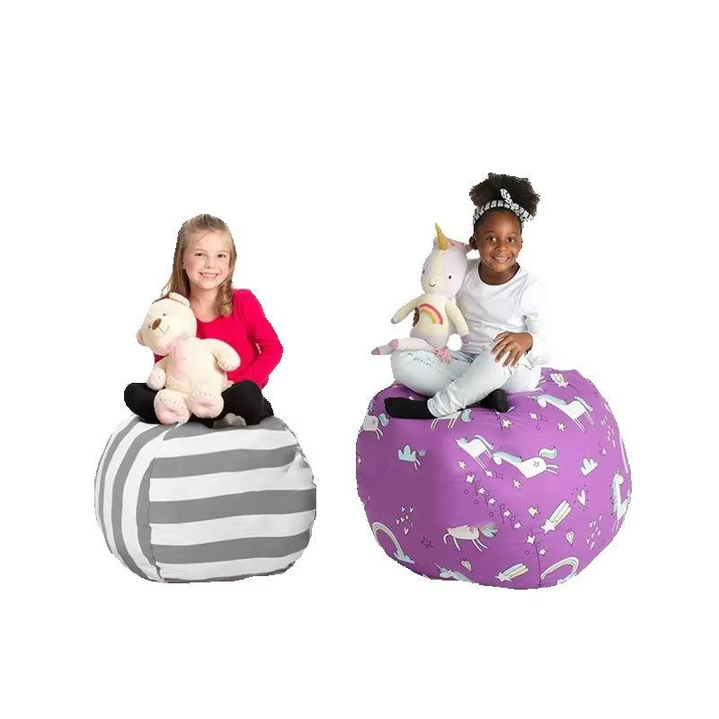 Kursi Bean Bag Penyimpanan Bon - Kids Zip Toys ulasan dan harga