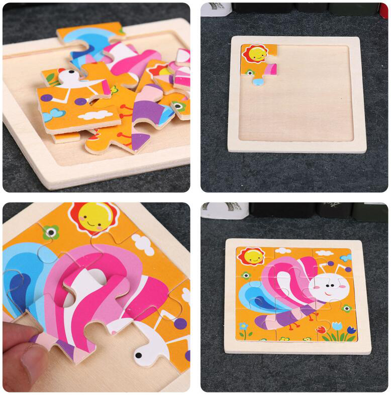 4 Buah/Lot 3D Teka-teki Jigsaw - Kids Toys Deals ulasan dan harga