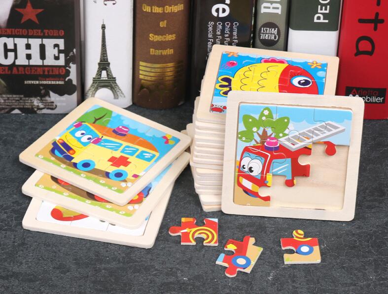 4 Buah/Lot 3D Teka-teki Jigsaw - Kids Toys Deals ulasan dan harga