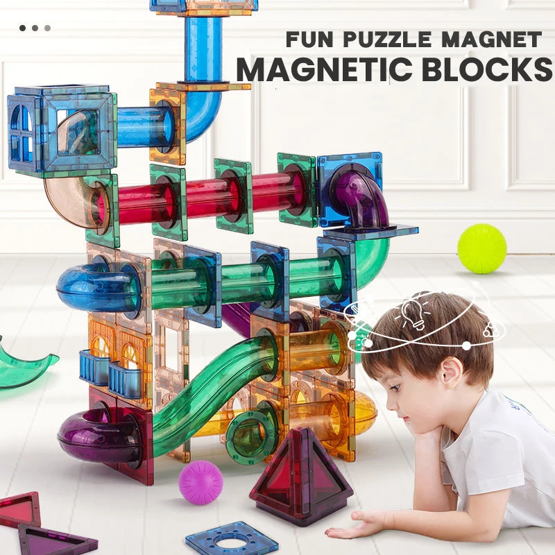 Lembar Magnetik Desainer Blok  - Marble Run Set ulasan dan harga