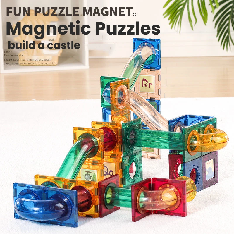 Lembar Magnetik Desainer Blok  - Marble Run Set ulasan dan harga
